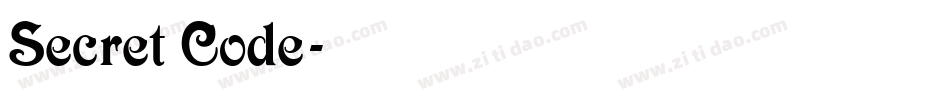 Secret Code字体转换